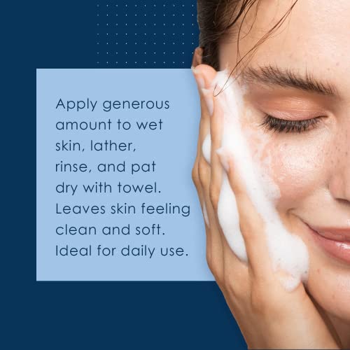 Vanicream Gentle Facial Cleaner with Pump Dispenser, 8 Fl Oz, Formulated without Common Irritants for Sensitive Skin, Removes Makeup, Dirt & Excess Oils, Non-Comedogenic, pH-Balanced Face Wash