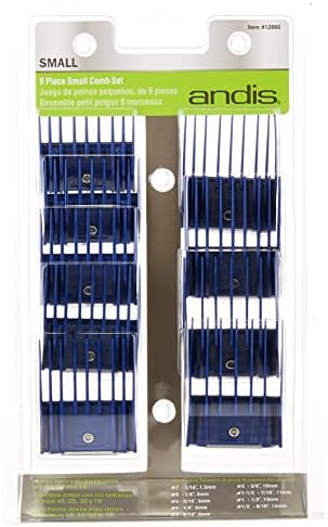 Andis Clipper Combs for Small Pets, Blue, (Pack of 9) (12860)