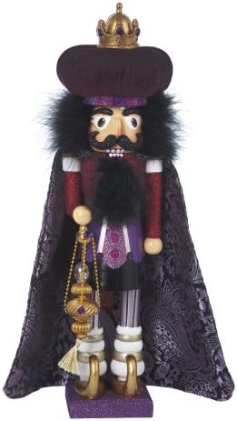 Hollywood Nutcrackers Kurt Adler Hollywood King Nutcracker, 18-Inch, Purple