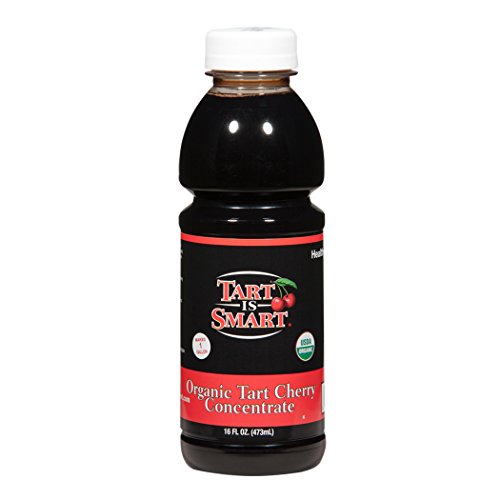 Tart is Smart Montmorency Tart Cherry Juice Concentrate, Cherry Juice Bottle Beverage, Rich in Antioxidants, Ideal for Muscle Recovery and Sleep Support, No-Added Sugar - 32 Ounce Bottle (Pack of 1)