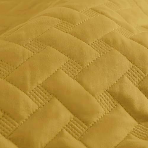Bedsure Quilts Queen Size - Grey Bedspreads Queen Size with Basket Weave Pattern, Soft Quilt Bedding Set, Lightweight Comforter Set Coverlet for All Seasons with 2 Pillow Shams (90" x 96")