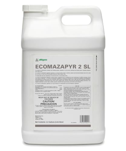 Alligare Ecomazapyr 2 SL Herbicide - Broad-Spectrum Brush & Weed Killer for Aquatic & Terrestrial Areas - Grass and Weed Killer for Trees, Brush, Emergent Aquatic Vegetation - 27.8% Imazapyr, 1 Quart