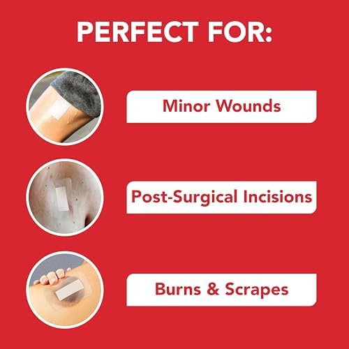 All Health Waterproof Transparent Dressing & Pad, 2.375in x 4in, 10 Count