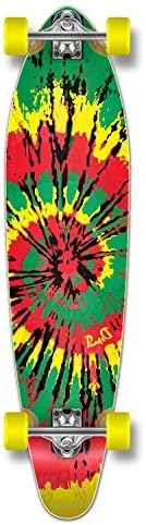Graphic Series Complete Kicktail Skateboards Longboard w/BlackWidow Premium 80A Grip Tape, Aluminum Truck, ABEC9 Bearing, 71mm Skateboard Wheels