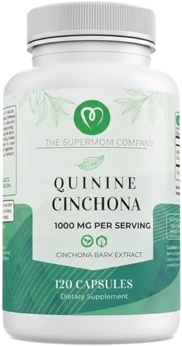 Quinine Cinchona Bark Extract 1000 mg – Herbal Supplement for Muscle & Leg Cramp Relief, Digestive Support & Immune Health – 120 Capsules, Non-GMO