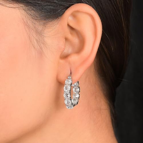 Cubic Zirconia Earrings in Stainless Steel