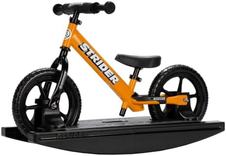 Strider Sport 2-in-1 Rocking Bike, Ages 6 Months–4 Years | For 12 Model, Converts Baby Rocking Toy to Toddler Balance Bike, Tool-Free Adjustments, Wide and Stable Base, Durable Plastic