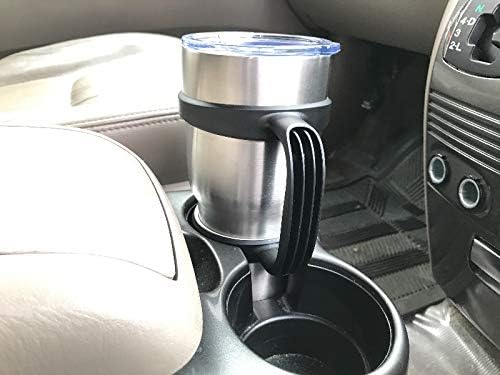 STRATA CUPS 30 oz Tumbler Handle - Available For 30 oz YETI Tumbler, OZARK TRAIL, Rambler Tumbler- BPA free (Black)