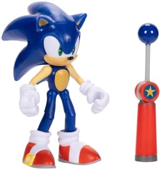 Sonic the Hedgehog 4-inch Sonic Action Figure with Blue Checkpoint Accessory. Ages 3+ (Officially licensed by Sega)