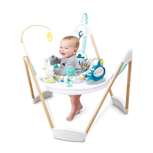 Evenflo Exersaucer Wood Frame Jumper, Woodland Wonder