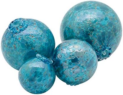 Totally Blown Glassworks Pond Float. Handmade Blown Glass, Garden Gazing Ball, Table Centerpiece