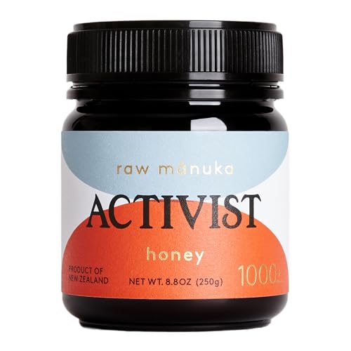 ACTIVIST - 1000+ MGO Raw Manuka Honey (8.8 oz| 250 g) | Hand-Produced in Small Batches | Mono-Floral Manuka Product of New Zealand | Certified