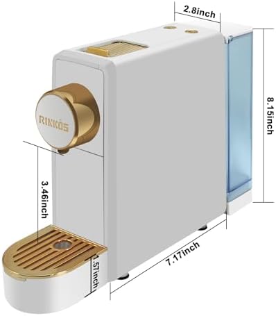 Espresso Machine Compatible with Nespresso Original Capsules, 20 Bar Italian High Pressure Pump Pod Coffee Maker