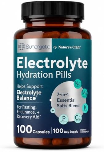 Premium Electrolyte Capsules – Support for Keto, Low Carb, Rehydration & Recovery - Electrolyte Replacement Tablets – Includes Electrolyte Salts