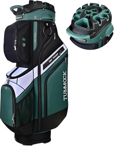 Golf Cart Bag, 14-Way Top Divider with Multiple Storage Pockets, Lightweight & Durable Golf Bag for Men, Cart-Friendly Design