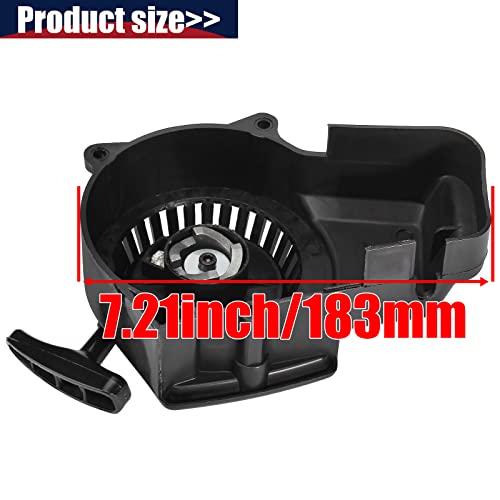 Pull Start Starter for 33cc 43cc 47cc 49cc 50cc 2-Stroke Engine Mini Quad ATV Scooter Go Kart Chopper Pocket Bicycle Rocket Pit Dirt Bike Coolster