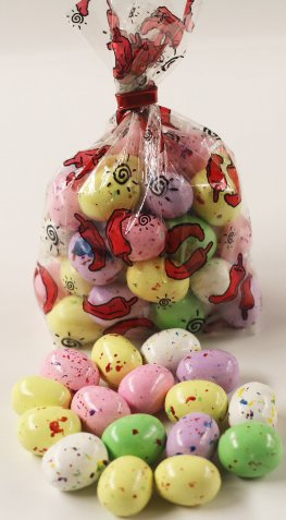 Scott's Cakes Speckled Chocolate Malted Eggs in a 1 Pound Bunny Hop Bag