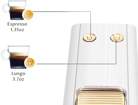 Espresso Machine Compatible with Nespresso Original Capsules, 20 Bar Italian High Pressure Pump Pod Coffee Maker