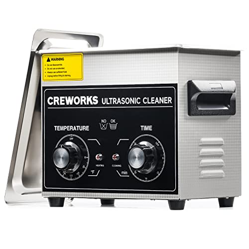 CREWORKS 3.2L Ultra Sonic Cleaning Machine - 120W Cavitation 100W Heat