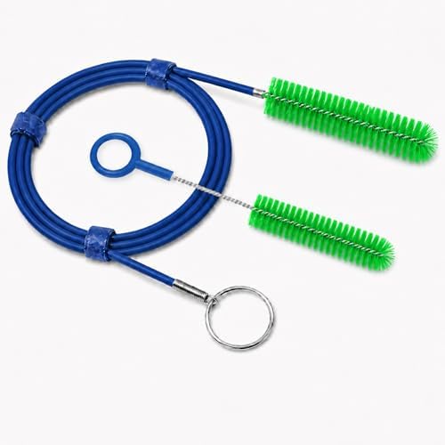 CPAP Cleaning Brush Set, 78.7 in Dual-Ended CPAP Hose Brush for 22 mm & 15 mm Tubing, Tube Cleaning Brush & Hose Cleaner Brush with Detail Brush for Mask