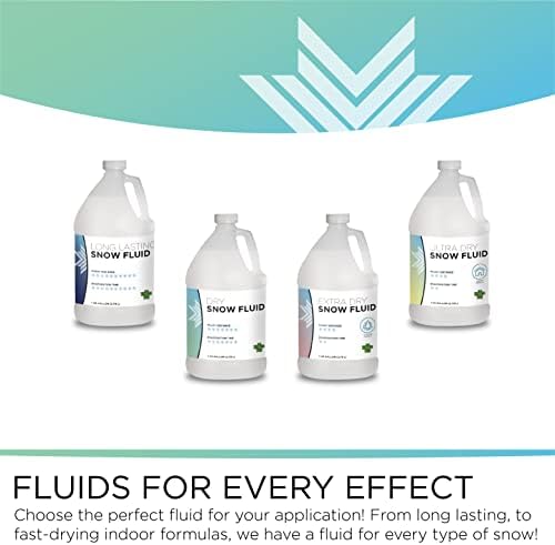 Froggy's Flakes Snow Machine Fluid, Extra Dry Formula Snow Fluid with 30 Feet Float/Drop, 1 Gallon