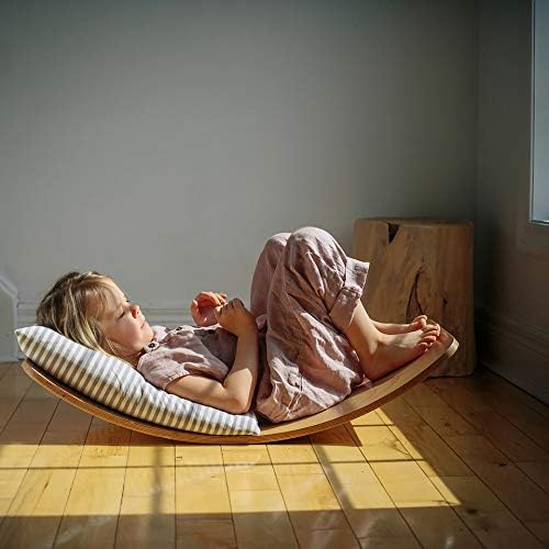 Kinderfeets, Kinderboard, Waldorf Original Wooden Balance Board for Toddlers, Kids, Teens, Adults