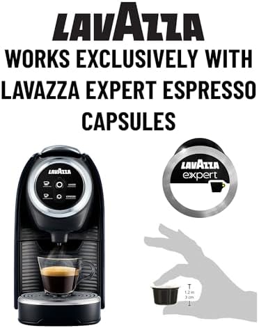 Lavazza BLUE Classy Mini Single Serve Espresso Coffee Machine LB 300, 5.3" x 13" x 10.2" 2 Coffee selections: simple touch controls
