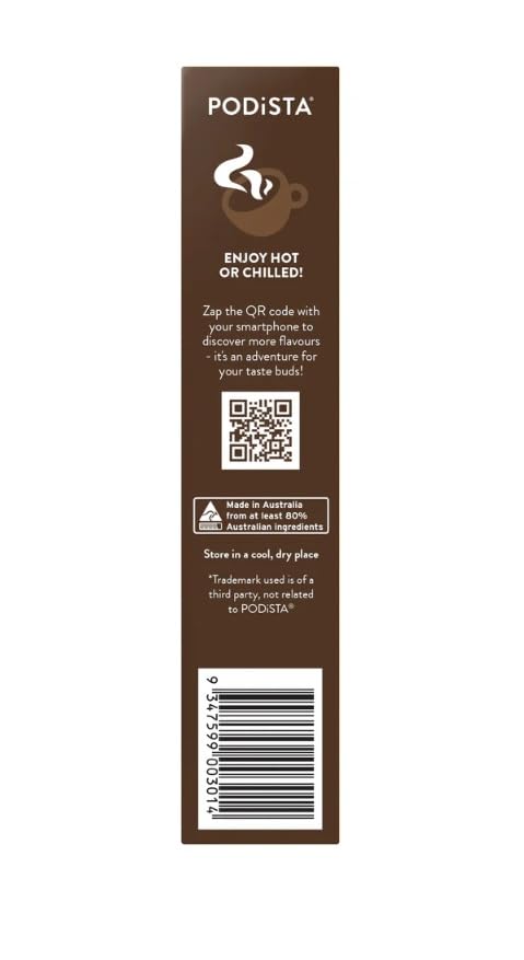 Hot Chocolate Nespresso Compatible Capsules Hot Cocoa Pods - Mint Infusion - 10 Pod Package