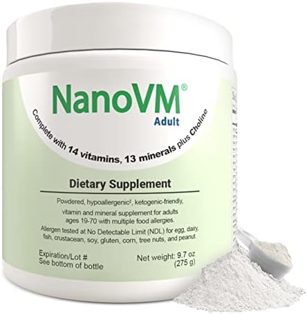 1-3 Years, Allergen-Free Multivitamin for Kids, Unflavored Dietary Supplement, Powdered Supplement with 14 Vitamins & 13 Minerals, Low-Carbohydrate Toddler Vitamins, 275g - Solace Nutrition