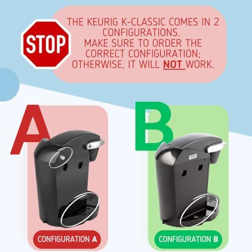 Replacement Water Reservoir Tank for Keurig K-Classic ONLY 48 oz - B44, B40, B45, B50, K40, K45, K50