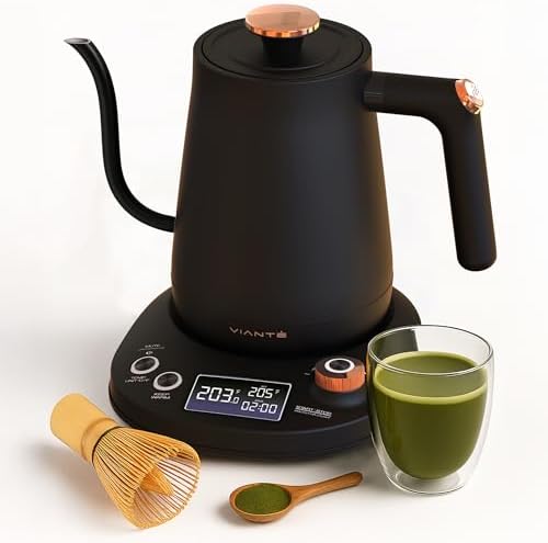 Viante Alba Electric Tea Kettle With Infuser, No Plastic, 1.5L