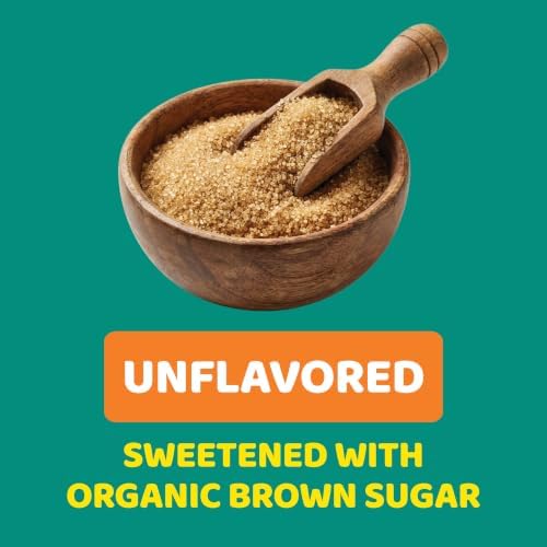 NuSyllium Psyllium Husk Powder USDA Organic, 21 Oz, Dietary Fiber Supplement with Brown Sugar, Helps Promote Digestive Health* Unflavored, 85 Servings