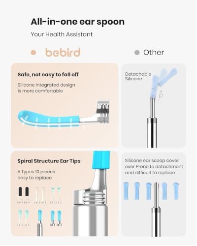 BEBIRD R1 Ear Wax Removal Tool:Ear Cleaner with HD Ear Camera FSA&HSA