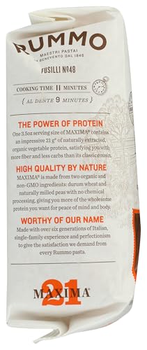 Rummo, Pasta Fusilli Protein Organic, 14.1 Ounce