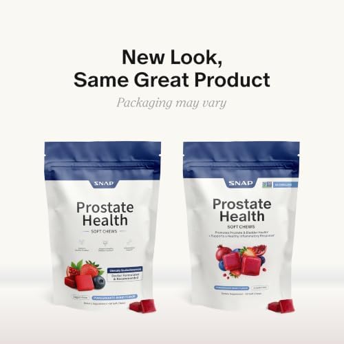 Snap Supplements Prostate Health Supplement for Men, 60 Sugar-Free Chews | Plant Sterols