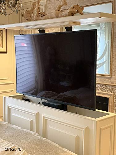 Whisper Ride 700 Motorized TV Lift for TVs up to 50”, 5-Year Warranty, Danish Engineered for a Thinner Profile, Increased Stability & Safety