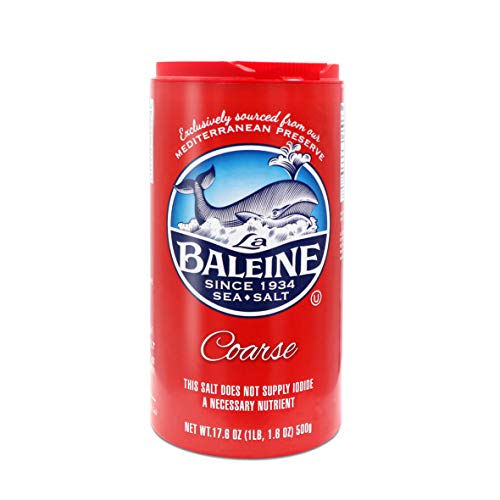 La Baleine Fine Sea Salt, Mediterranean Sea Salt, Shaker Bottle, Product of France, 4.4 Oz