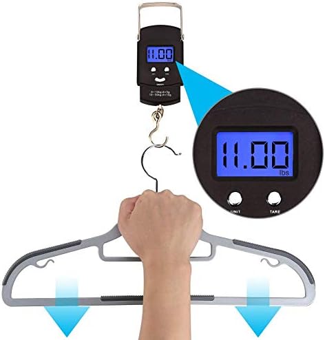 Plastic Hangers 50 Pack Heavy Duty Dry Wet Clothes Hangers with Non-Slip Pads Space Saving 0.2" Thickness Super Lightweight Organizer