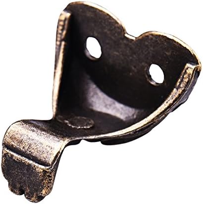 4Pcs Antique Brass Box Legs Feet Corner Protector Zinc Alloy Gift Box Jewelry Wood Case Decorative Feet Leg Metal Corner Protector Furniture Fittings
