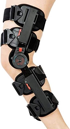 kefit Hinged Knee Brace Rom, Knee Support for Torn Acl, Meniscus Tear, Pcl, Surgery Recovery, Adjustable Post Op Knee Immobilizer
