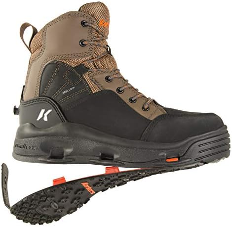 Korkers Buckskin Men's Wading Boots - Durable and Non-Corrosive - Includes Interchangeable Felt & Kling-On Soles