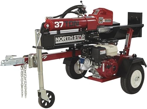NorthStar Horizontal/Vertical Log Wood Splitter - 37-Ton, 270cc Honda GX270 Engine