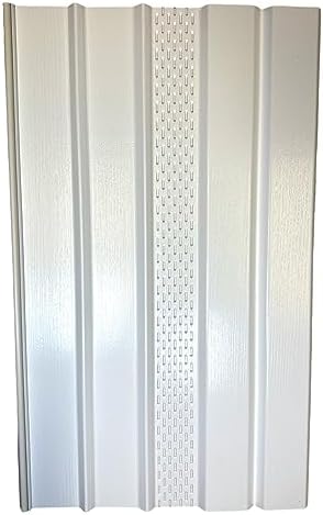 HYWMLY Mobile Home Skirting Vinyl Underpinning Vented Panel White 16" W x 46" L (8 Pack)