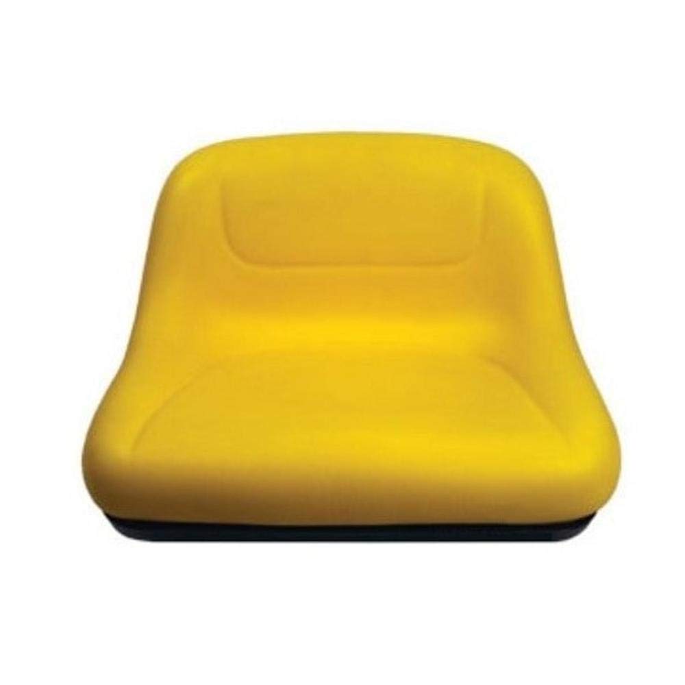 GY20495 Yellow Mid Back Lawn Tractor Seat Fits John Deere L100 L110 LA100