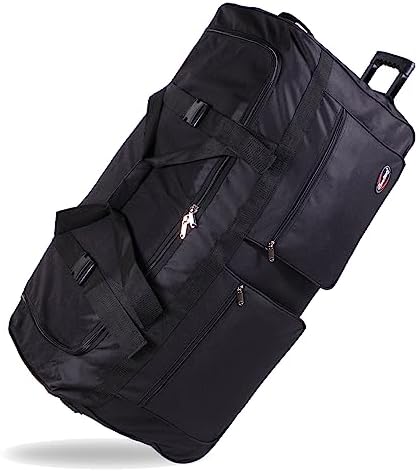 36" Rolling Duffle Bag Travel Wheeled Luggage Suitcase