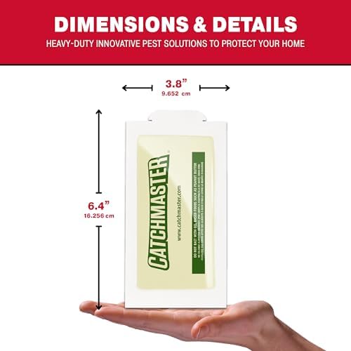 Catchmaster Crawling Pest & Insect Glue Traps 12-Count (3 Packs of 4), Insect Traps Indoor for Home, Pest Control Glue Boards, Adhesive Tray for Bugs