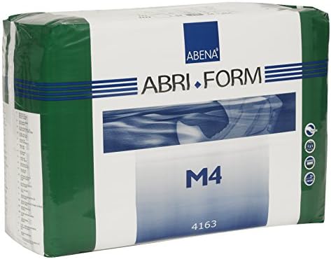 Abena Abri-Form Comfort Plastic-Backed Briefs, Level 4, (Medium To Large Sizes) Medium, 14 Count | Disposable