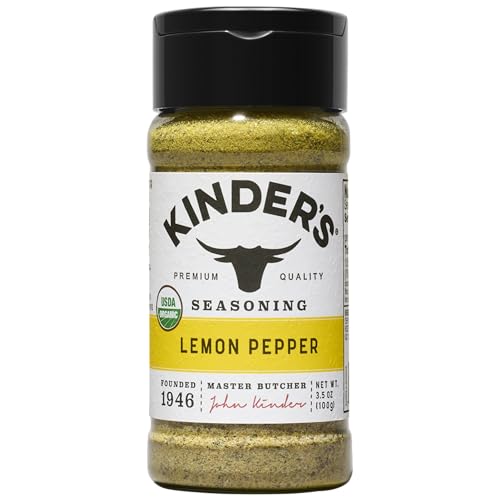 Kinder's Organic Buttery Garlic Salt, Premium Quality Seasoning, MSG Free and USDA Certified Organic, 2.75 oz
