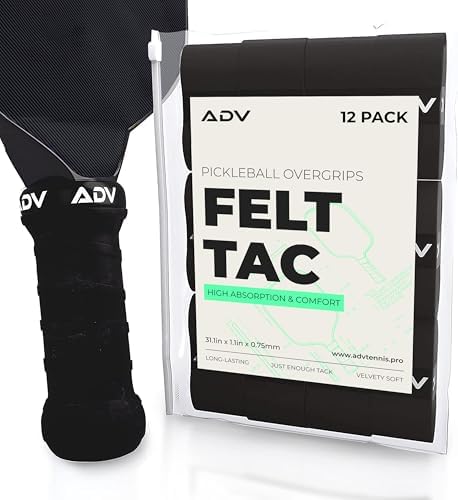 ADV FeltTac Pickleball Paddle Grip Tape - Absorbent Dry Non-Slip Overgrip