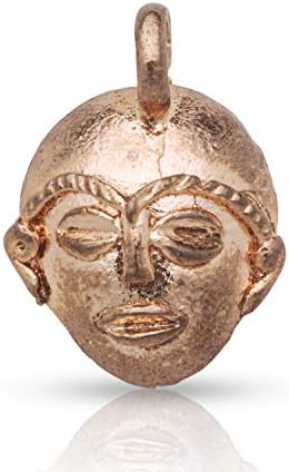 Better Jewelry, Real Pure Copper African Tribal Mask Pendant, Charm